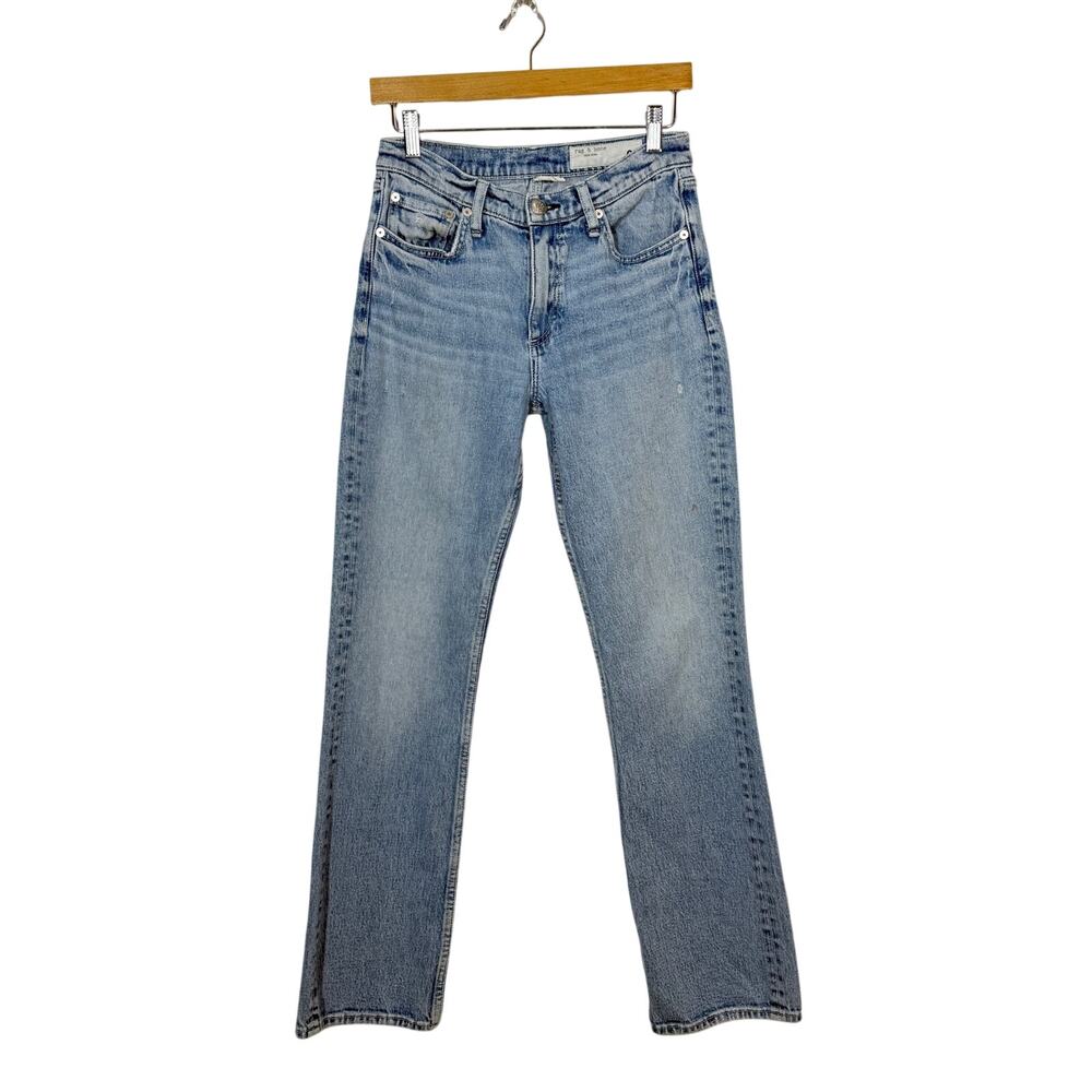 Rag & Bone Peyton Bootcut Womens‎ Size 26 Blue Denim Mid Rise Faded Distressed